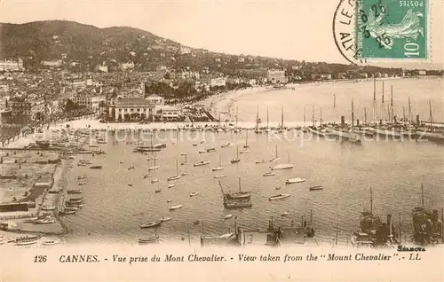 Cannes_Alpes Maritimes Vue prise du Mont Chevalier Cannes Alpes Maritimes