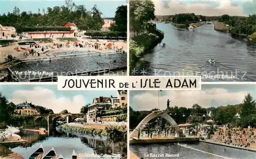 Isle_Adam La Plage Oise et lEcluse Le Pont du Cabouittel Le Bassin Record 