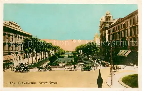 AK / Ansichtskarte Alexandria_Alexandrie_Aegypten French Garden Alexandria_Alexandrie