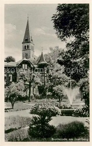 AK / Ansichtskarte Brotterode Ortsmotiv mit Kirche Brotterode