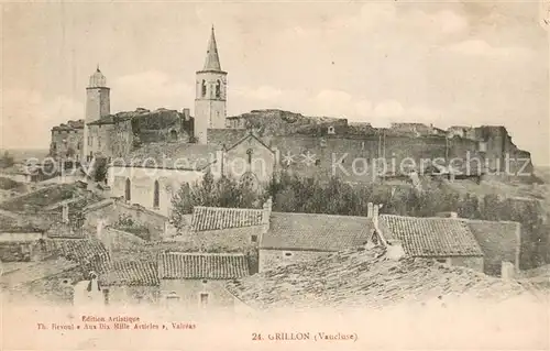 AK / Ansichtskarte Grillon Vue d ensemble Eglise Grillon