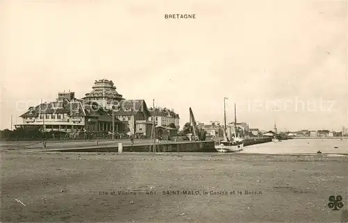 AK / Ansichtskarte Saint Malo_35 Le casino et le bassin 