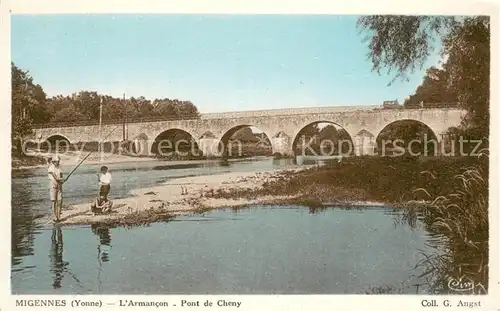 AK / Ansichtskarte Migennes Armancon Pont de Cheny Migennes