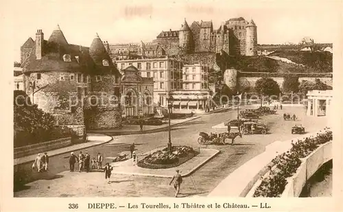 AK / Ansichtskarte Dieppe_76 Les Tourelles le Theatre et le Chateau 