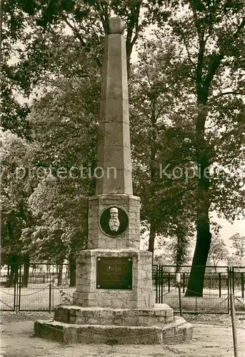 AK / Ansichtskarte Lanz_Ludwigslust Jahndenkmal 