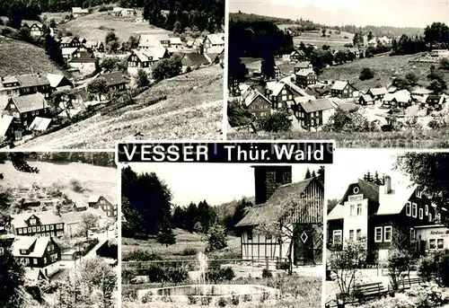 AK / Ansichtskarte Vesser_Rennsteig Teilansichten Restaurant Thueringer Wald Vesser_Rennsteig