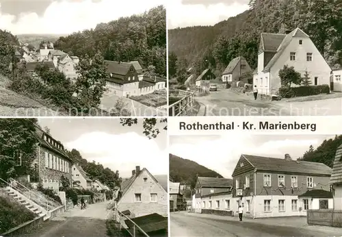 AK / Ansichtskarte Rothenthal_Olbernhau Teilansichten Hauptstrasse Rothenthal Olbernhau