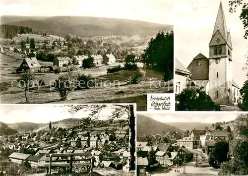 AK / Ansichtskarte Stuetzerbach Panorama Kneippkurort Thueringer Wald Kirche Stuetzerbach