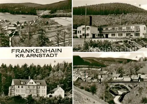 AK / Ansichtskarte Frankenhain_Thueringen Teilansichten Ferienheim des VEB Braunkohlenkombinat Geiseltal Kurheim der VdN Erich Hertel Frankenhain Thueringen