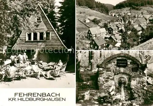 AK / Ansichtskarte Fehrenbach_Thueringer_Wald Waldbaude Vordere Werraquelle Teilansicht Erholungsort Fehrenbach_Thueringer_Wald