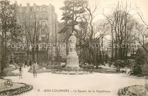 AK / Ansichtskarte Bois Colombes Le Square de la Republique Bois Colombes