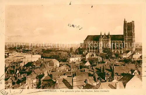 AK / Ansichtskarte Auxerre Vue generale prise du Clocher Saint Germain Auxerre