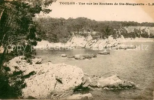 AK / Ansichtskarte Toulon_Var Vue sur les Rochers de Sainte Marguerite Cote d Azur Toulon_Var