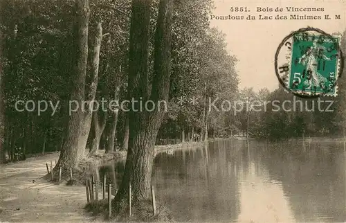 AK / Ansichtskarte Bois_de_Vincennes Pourtour du Lac des Minimes Bois_de_Vincennes