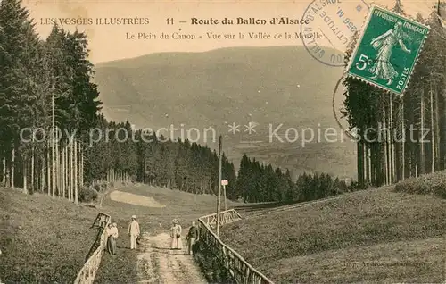 AK / Ansichtskarte Alsace_Elsass Route du Ballon d Alsace Plein du Canon vue sur la Vallee de la Moselle Alsace Elsass