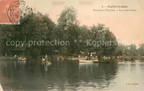 AK / Ansichtskarte Enghien les Bains Boulevard d Enghien Lac Enghien les Bains