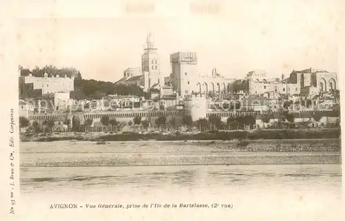 AK / Ansichtskarte Avignon_Vaucluse Vue generale prise de l Ile de la Bartelasse Avignon Vaucluse