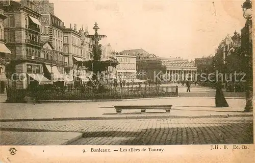 AK / Ansichtskarte Bordeaux Allees de Tourny Fontaine Bordeaux