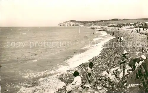 AK / Ansichtskarte Quiberville Sur la plage a maree haute Quiberville