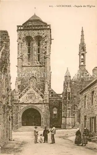 AK / Ansichtskarte Locronan Facade de l Eglise Locronan