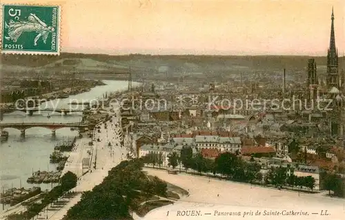 AK / Ansichtskarte Rouen Panorama pris de Sainte Catherine Rouen