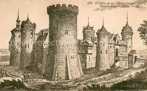 AK / Ansichtskarte Rouen Le Chateau Philippe Auguste Rouen