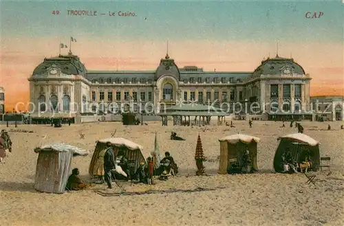 AK / Ansichtskarte Trouville sur Mer Casino et la plage Trouville sur Mer