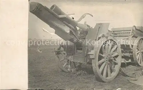 AK / Ansichtskarte Militaria_Deutschland_WK1 Geschuetz Kanone 