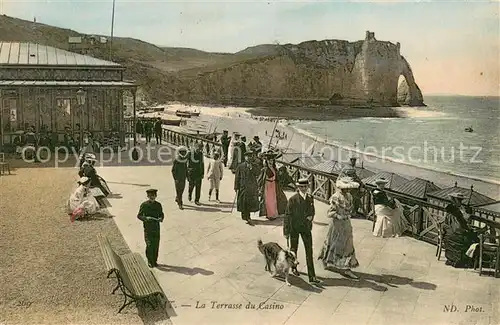 AK / Ansichtskarte Etretat Terrasse du casino Etretat