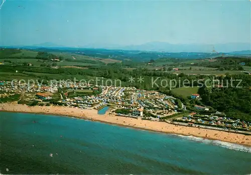 Saint Jean de Luz La Plage dErromardie et le Camping Vue aerienne Saint Jean de Luz