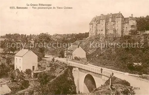 Boussac_Creuse Vue panoramique du Vieux Chateau Boussac Creuse