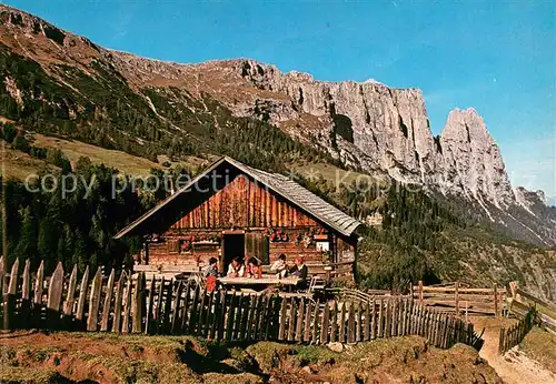 AK / Ansichtskarte Seiser_Alm_Dolomiten Saltnerhuette Schlerngebiet 