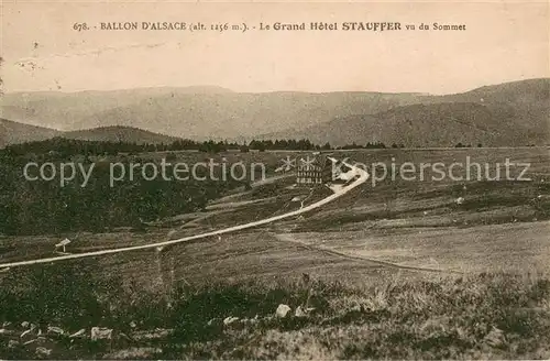 AK / Ansichtskarte Ballon_d_Alsace Le Grand Hotel Stauffer vu du Sommet 