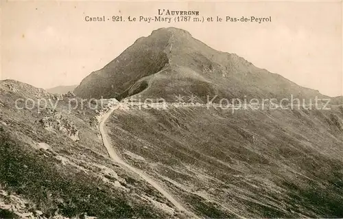 AK / Ansichtskarte Le_Puy Mary_(Montagne) et le Pas de Peyrol 