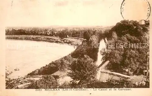 AK / Ansichtskarte Meilhan sur Garonne Le Canal et la Garonne Meilhan sur Garonne