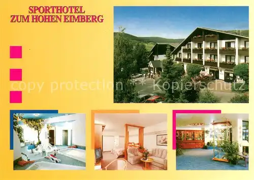 AK / Ansichtskarte Willingen_Sauerland Sporthotel zum hohen Eimberg Fremdenzimmer Wellnessbereich Willingen_Sauerland