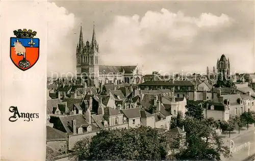 AK / Ansichtskarte Angers Vue generale sur la Cathedrale Angers