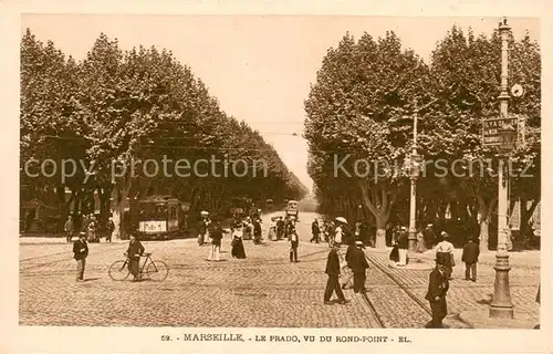 AK / Ansichtskarte Marseille_Bouches du Rhone Le Prado vu du rond point Marseille