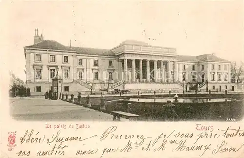 AK / Ansichtskarte Tours_Indre et Loire Palais de Justice Tours Indre et Loire