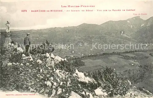 AK / Ansichtskarte Bagneres de Bigorre Au sommet du Bedat vue sur la Vallee de Campan Bagneres de Bigorre