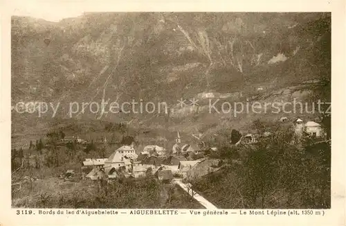 AK / Ansichtskarte Aiguebelette Vue generale et Mont Lepine Aiguebelette