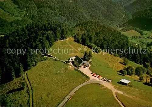 AK / Ansichtskarte Muenstertal_Schwarzwald Fliegeraufnahme Almgaststaette Kaelbelescheuer Muenstertal_Schwarzwald