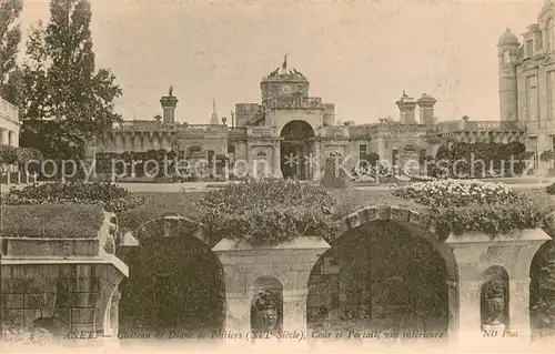 AK / Ansichtskarte Anet Chateau de Diane de Poitiers Cour et Portail vue interieure Anet