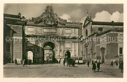 AK / Ansichtskarte Roma_Rom Porta del Popolo Roma_Rom