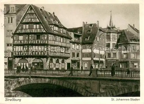 AK / Ansichtskarte Strassburg_Elsass St Johannes Staden Strassburg Elsass