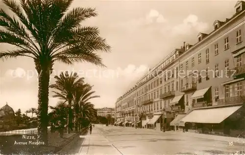 AK / Ansichtskarte Nizza Avenue Massena Serie Frankreich 2 Pyrenaeen Riviera Trinks Bildkarte Reihe 352 Bild 10 Nizza