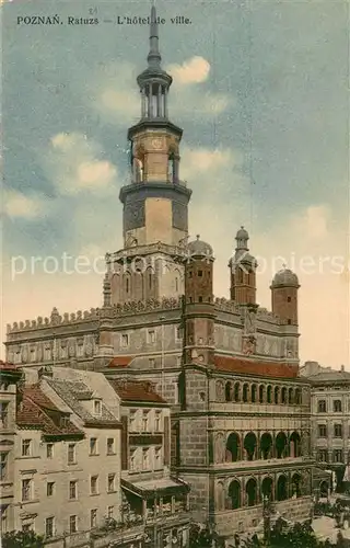 AK / Ansichtskarte Poznan_Posen Ratuzs Rathaus Poznan Posen