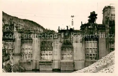 AK / Ansichtskarte Genissiat_l_Ain Barrage et prises d eau vue d Amont Genissiat_l_Ain