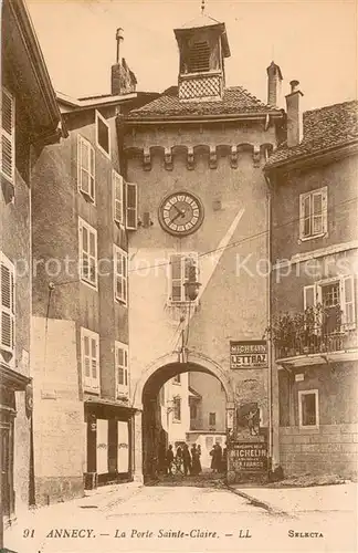 AK / Ansichtskarte Annecy_Haute Savoie La Porte Sainte Claire Annecy Haute Savoie