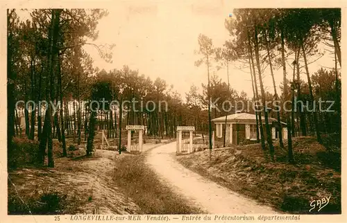 AK / Ansichtskarte Longeville sur Mer Entree du Preventorium departemental Longeville sur Mer